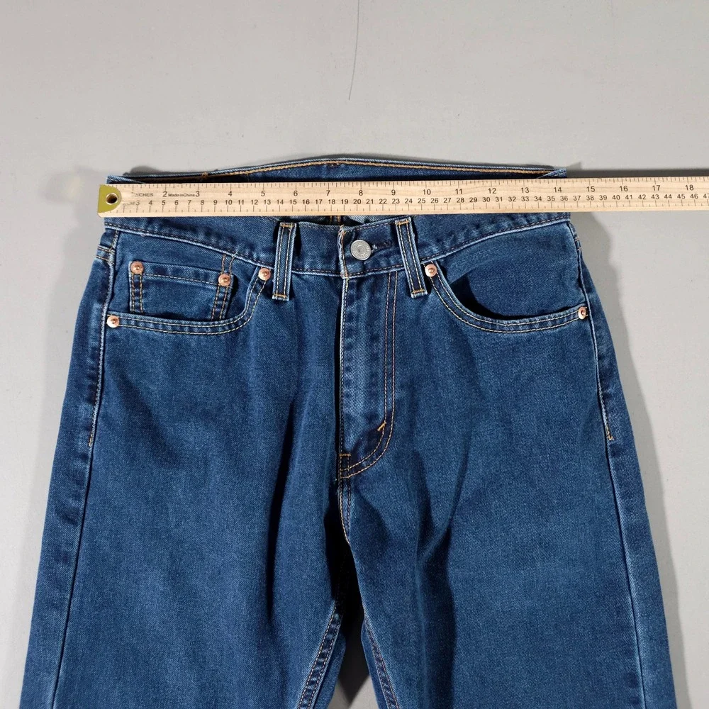 Levi's 505 Jeans Mens W30 L30 Blue Regular Fit Straight Leg Denim